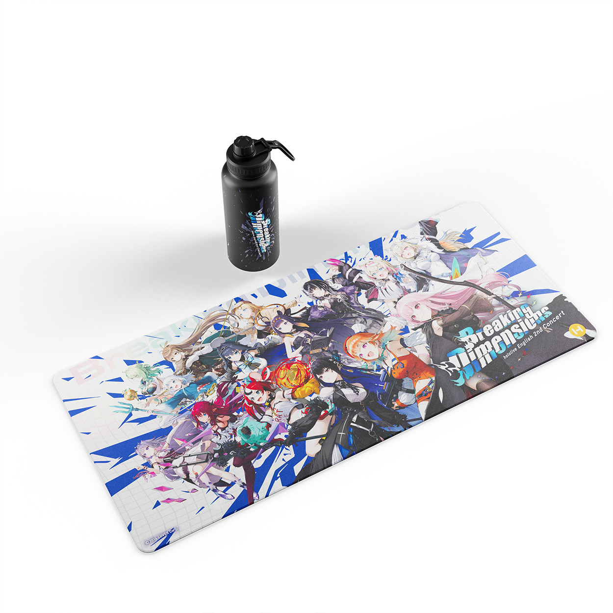 hololive English 2nd Concert "Breaking Dimensions" Water Bottle & Desk Pad Bundle