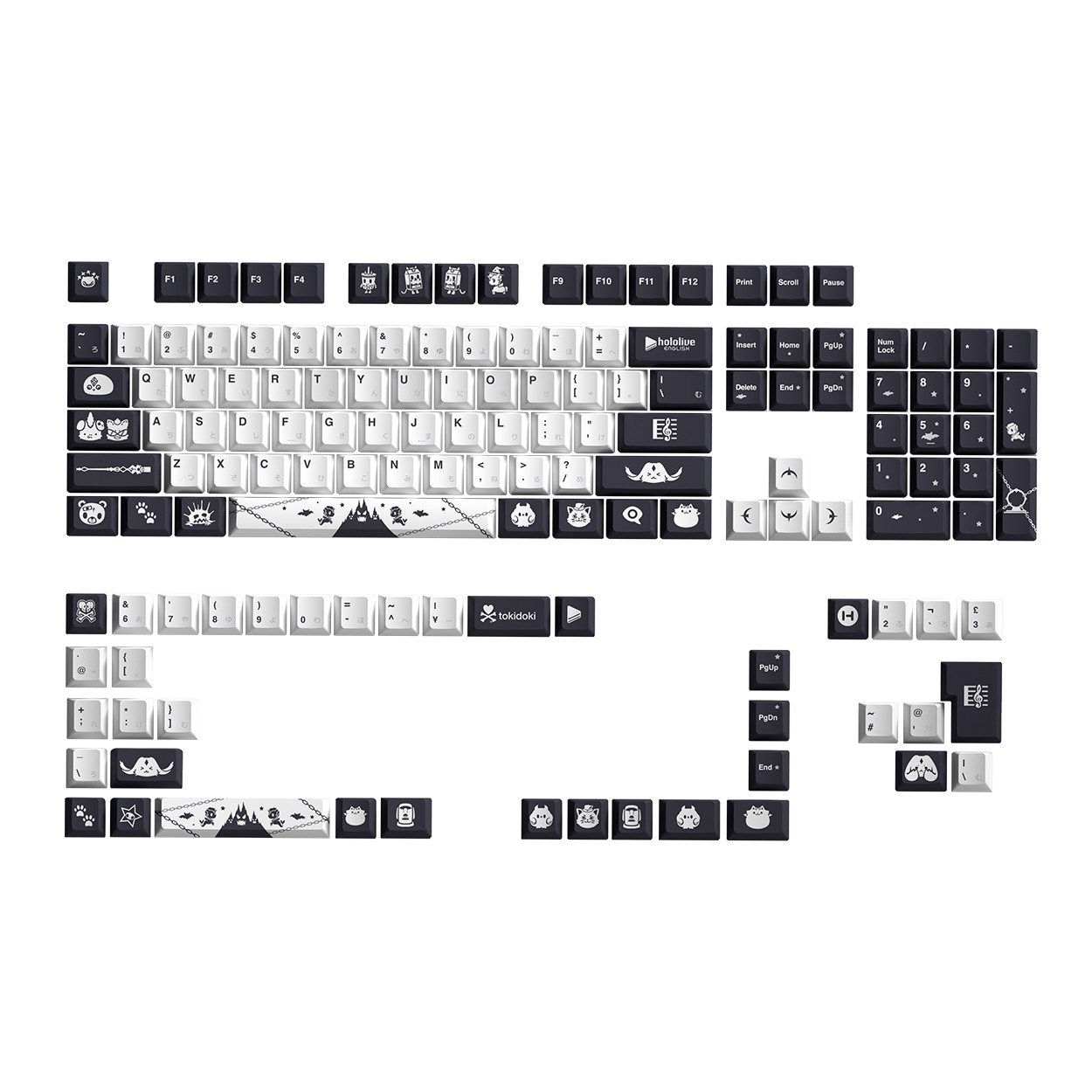 tokidoki x hololive English -Advent- Keycap Bundle