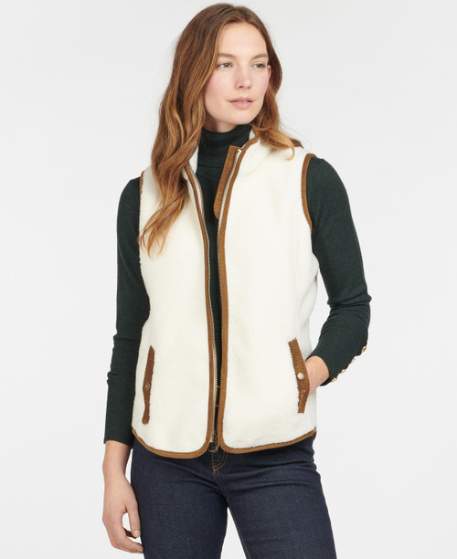 BURFORD FLEECE VEST - WINTER PEARL / CLASSIC BY BARBOUR 