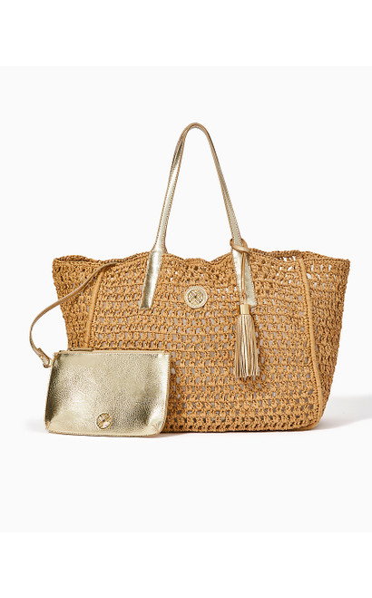 ISOBEL STRAW TOTE - NATURAL