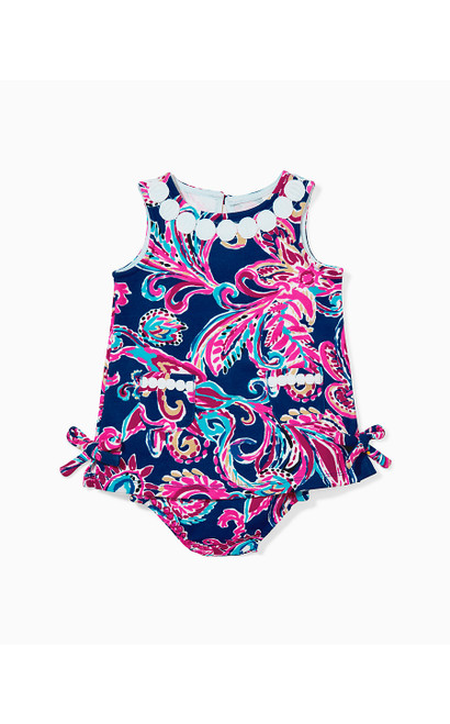 BABY LILLY KNIT SHIFT DRESS - MULTI FLITTING ABOUT