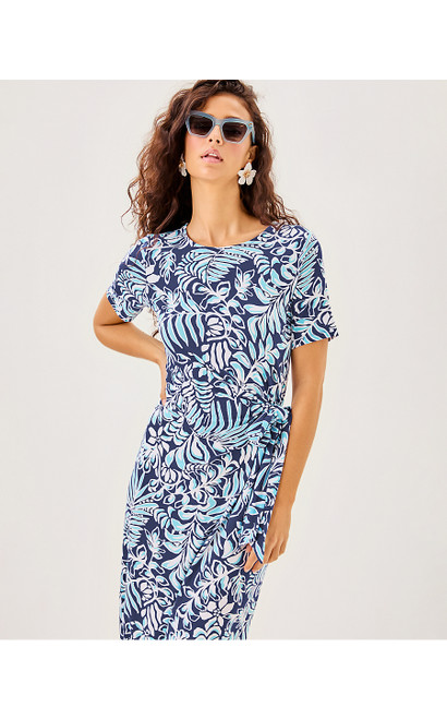 CHACE MAXI DRESS - SAPPHIRE POOL SUMMER SHORELINES