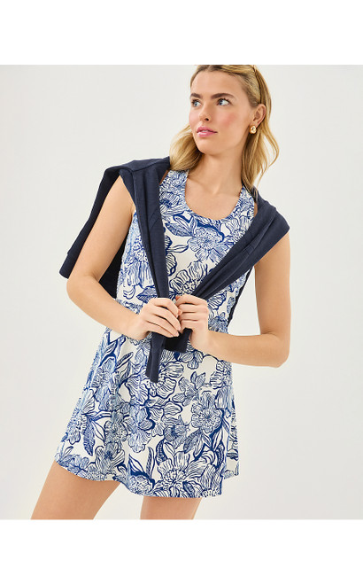 UPF 50+ LUXLETIC FOREHAND ACTIVE DRESS - COCONUT UNFORGETTABLE