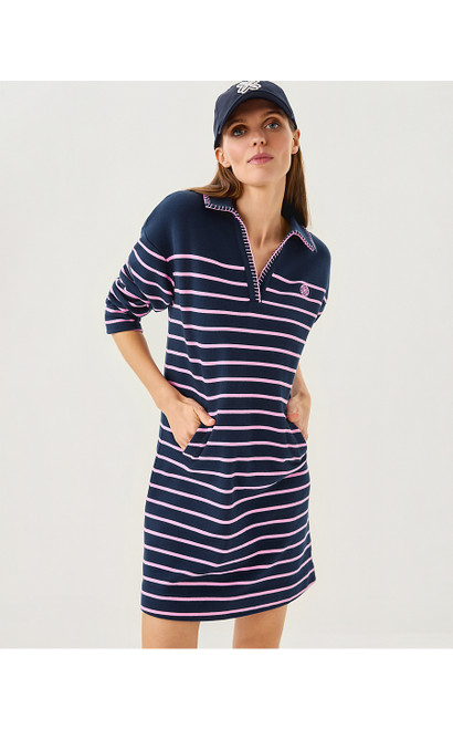 CORVAYA DRESS - LOW TIDE NAVY LEGACY STRIPE