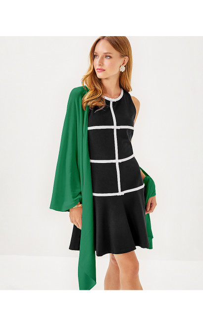 LANELLE CASHMERE WRAP - HEATHERED FIDDLE LEAF GREEN