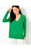 BEDFORD CASHMERE V-NECK SWEATER - KELLY GREEN