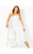 HADLY SMOCKED MAXI DRESS - RESORT WHITE POLY CREPE