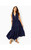 MALONE COTTON MAXI DRESS - TRUE NAVY