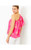 SARALEIGH ONE-SHOULDER TOP - ROXIE PINK ANNIVERSARY SILK CLIP