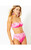 AISLYN BANDEAU BIKINI TOP - ROXIE PINK SHADOW DANCER ENGINEERED