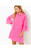 JAZMYN LINEN TUNIC DRESS - ROXIE PINK