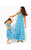 GIRLS MINI MALONE MAXI DRESS - LAS OLAS AQUA STRONG CURRENT SEA