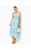 AVIRY EMBROIDERED  MIDI DRESS - HYDRA BLUE