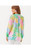 ELSA SILK TOP - MULTI BRIGHT DELIGHT PATCH