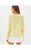 TENSLEY SWEATER - HEATHERED LEMON CHIFFON BEE EMBROIDERY