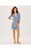 IBBY SKIRTED ROMPER - SAPPHIRE POOL SUMMER SHORELINES