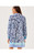 IRALANNE LONG SLEEVE POPOVER SHIRTDRESS - SAPPHIRE POOL SUMMER SHORELINES