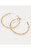 BAMBOO FOREST HOOP EARRING - GOLD METALLIC