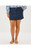 COLETTE STRETCH DENIM SKIRT - DARK WASH