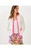 BROCKTON POLO CARDIGAN - COCONUT X PINK BLISS TIPPING
