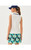 UPF 50+ LUXLETIC FRIDA HALF ZIP SLEEVELESS POLO - COCONUT