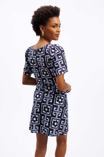 PEARL DRESS - FLOWER MAZE NAVY BY SMITH & QUINN