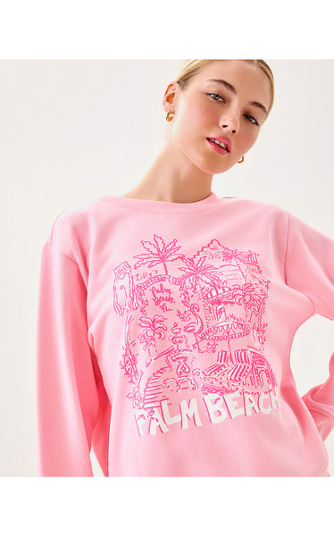 BALLAD LONG SLEEVE SWEATSHIRT - CONCH SHELL PINK PB PLAYGROUND