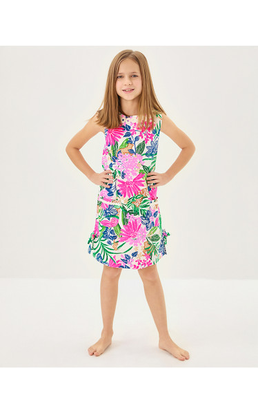 GIRLS LITTLE LILLY CLASSIC SHIFT DRESS - MULTI ENDLESS SUMMERS