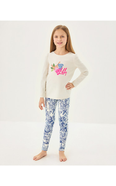 GIRLS MINI UPF 50+ WEEKENDER LEGGING - COCONUT UNFORGETTABLE