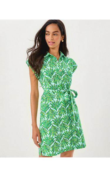 EMERSYN DRESS - KITTS GREEN SHADY BABE
