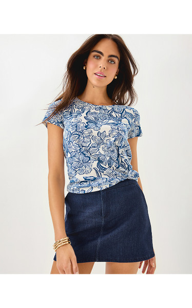 ETTA SCOOPNECK  TOP - COCONUT UNFORGETTABLE