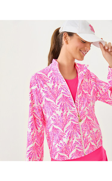 UPF 50+ LUXLETIC AEGEAN JACKET - PINK BLISS SHADY BABE