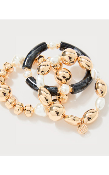 SUNSET SHADOWS STRETCH BRACELET SET - NOIR