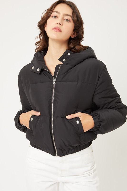 Polar Puffer Jacket - Black - Farron 