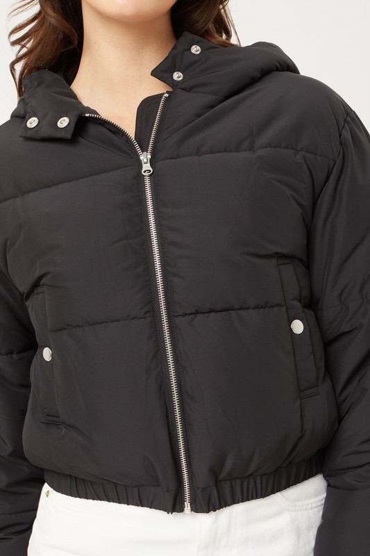 Polar Puffer Jacket - Black - Farron 