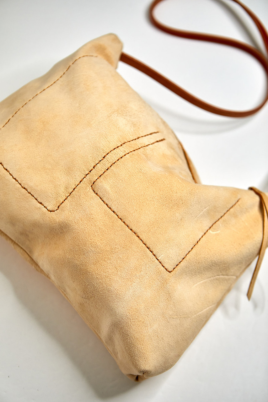 The Wandered Cross Body Bag - Brain Tanned Deer Hide - Farron