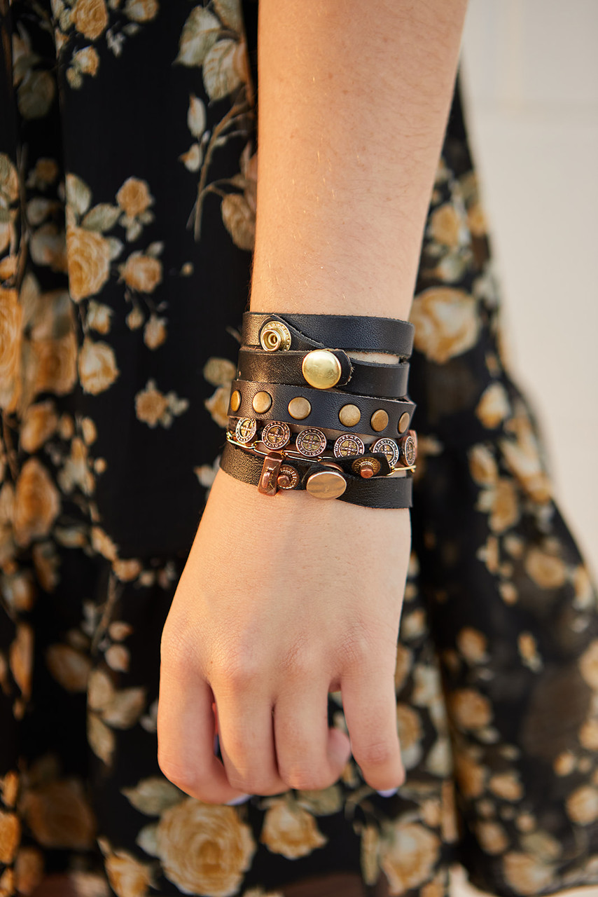 RRL Leather Bracelet - Farron Elizabeth