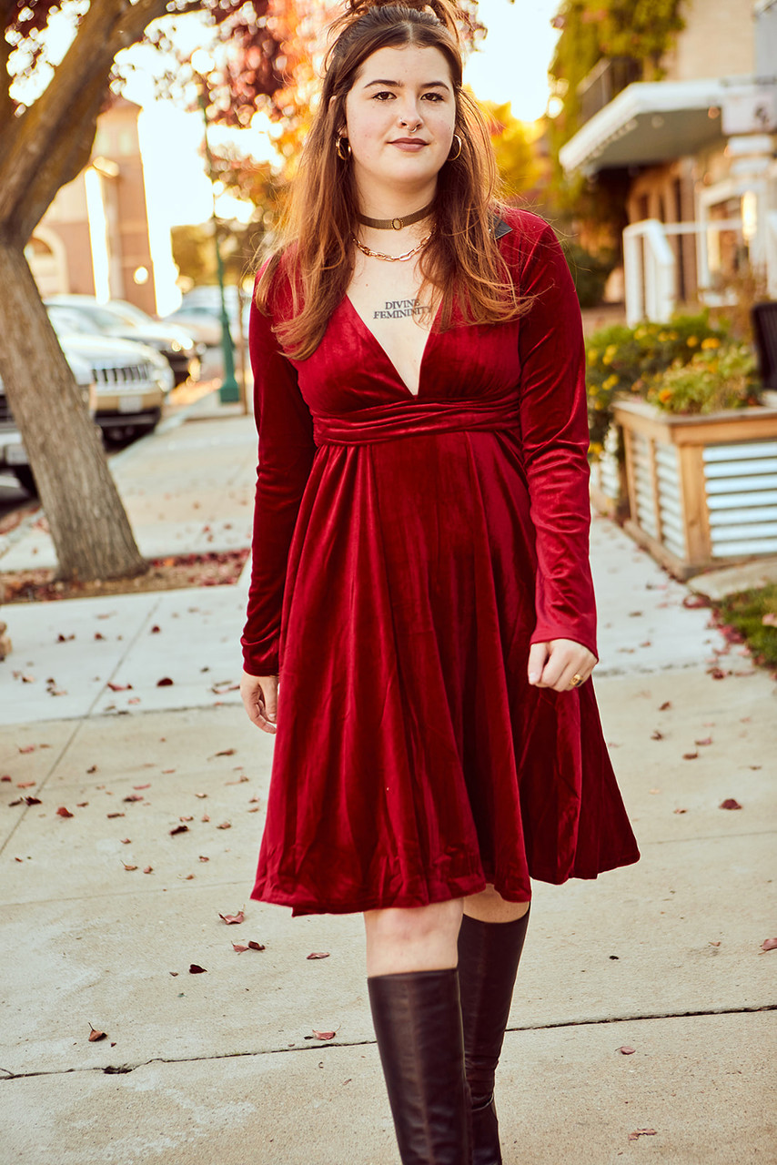 Wonderland Dress - Red Velvet - Farron Elizabeth