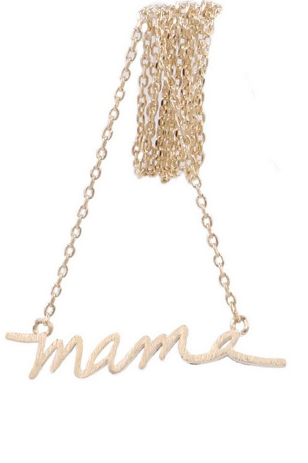 "Mama" Necklace - Gold