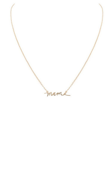 "Mama" Necklace - Gold