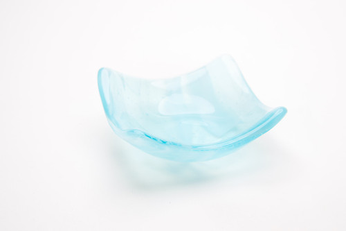 Local Glass Dish - Transparent Aqua 