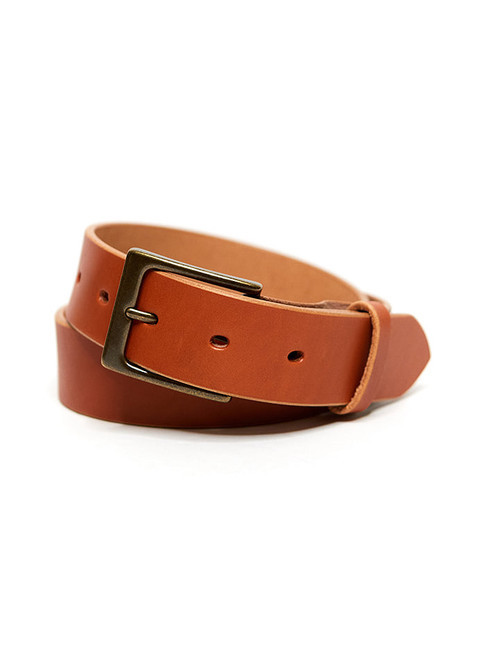 Handmade Leather Belt - Tan