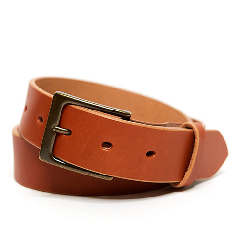 Handmade Leather Belt - Tan