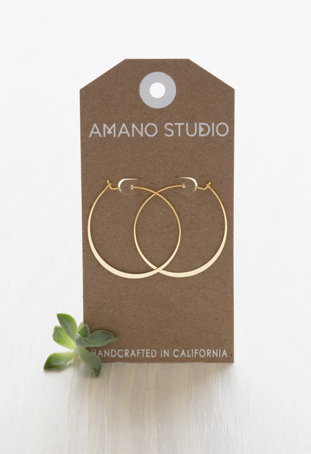 1.5" Classic Hoop - Gold 1.5" Classic Hoop - Gold