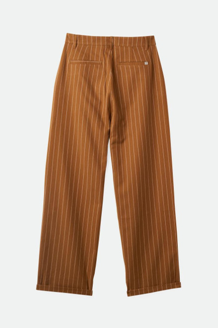 Victory Trouser Pant - Washed Copper Pinstripe