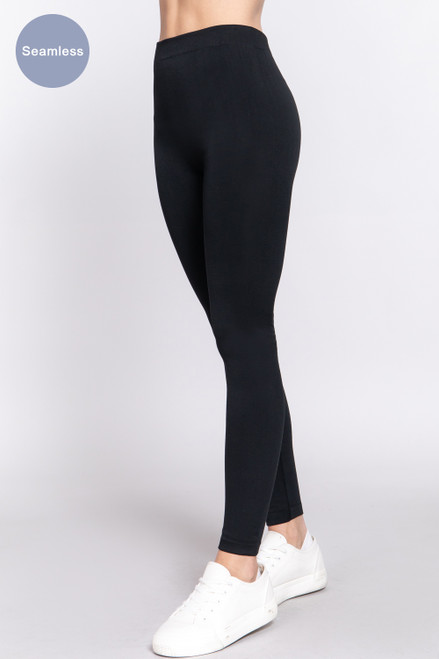  Fleece Lined Leggings - Black