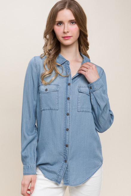 Traveler Tencel Top - Blue