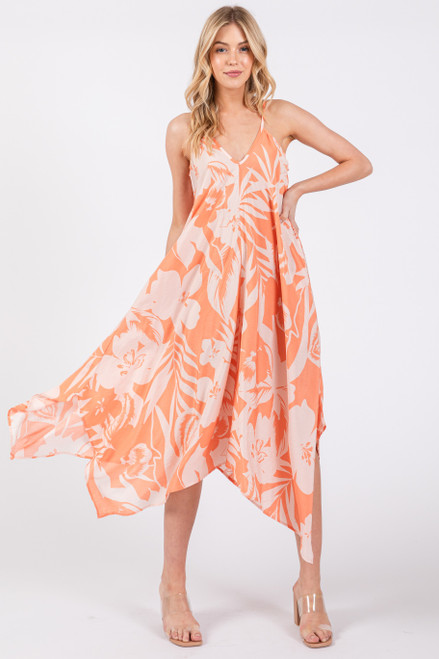 Hula Hankercheif Dress - Sherbert