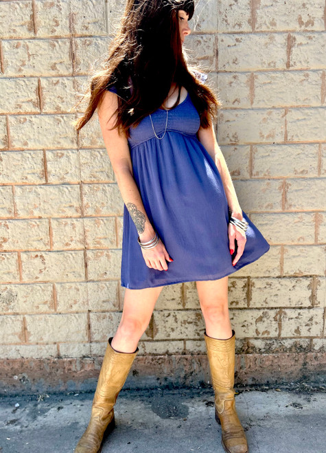 Cupid Dress - Dark Denim