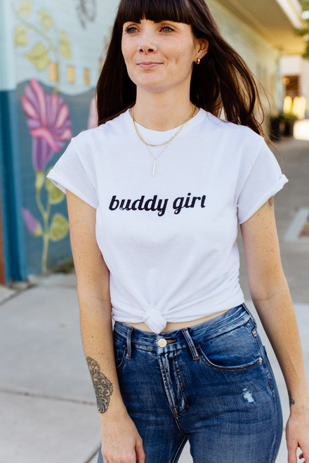 Buddy Girl Tee - White